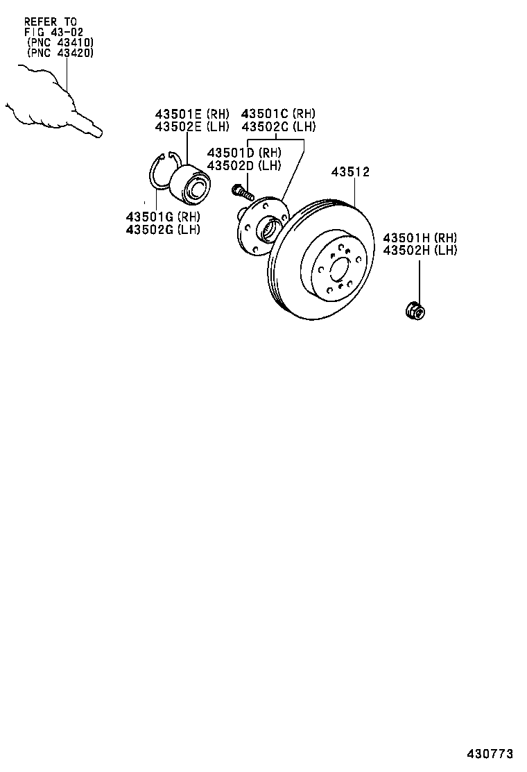 TOYOTA 4351233041 - Тормозной диск autospares.lv