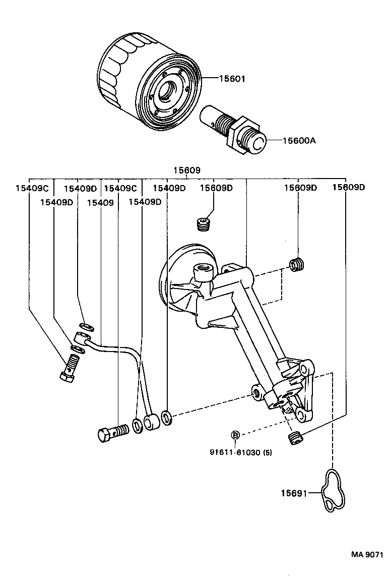 Berliet 90915-03003 - Масляный фильтр autospares.lv