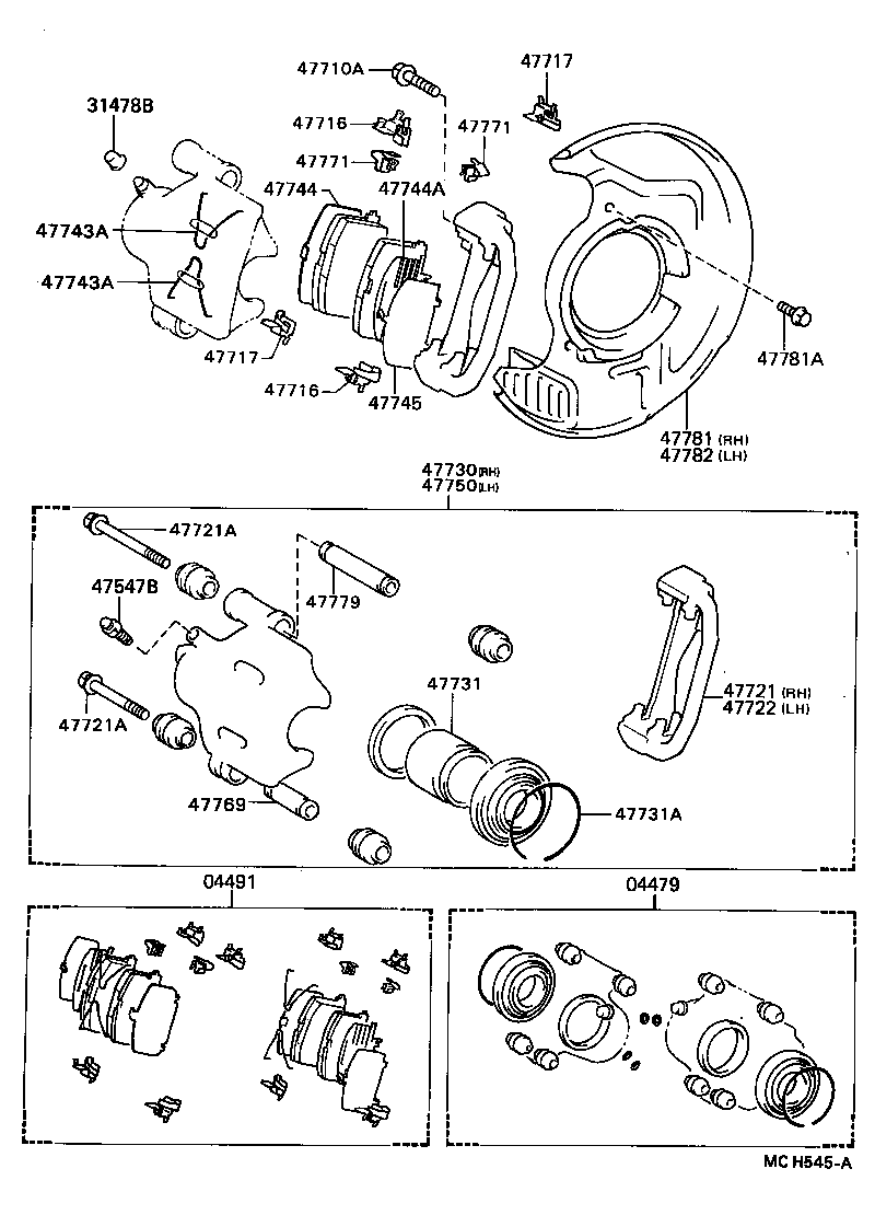 TOYOTA 4775020230 - Тормозной суппорт autospares.lv