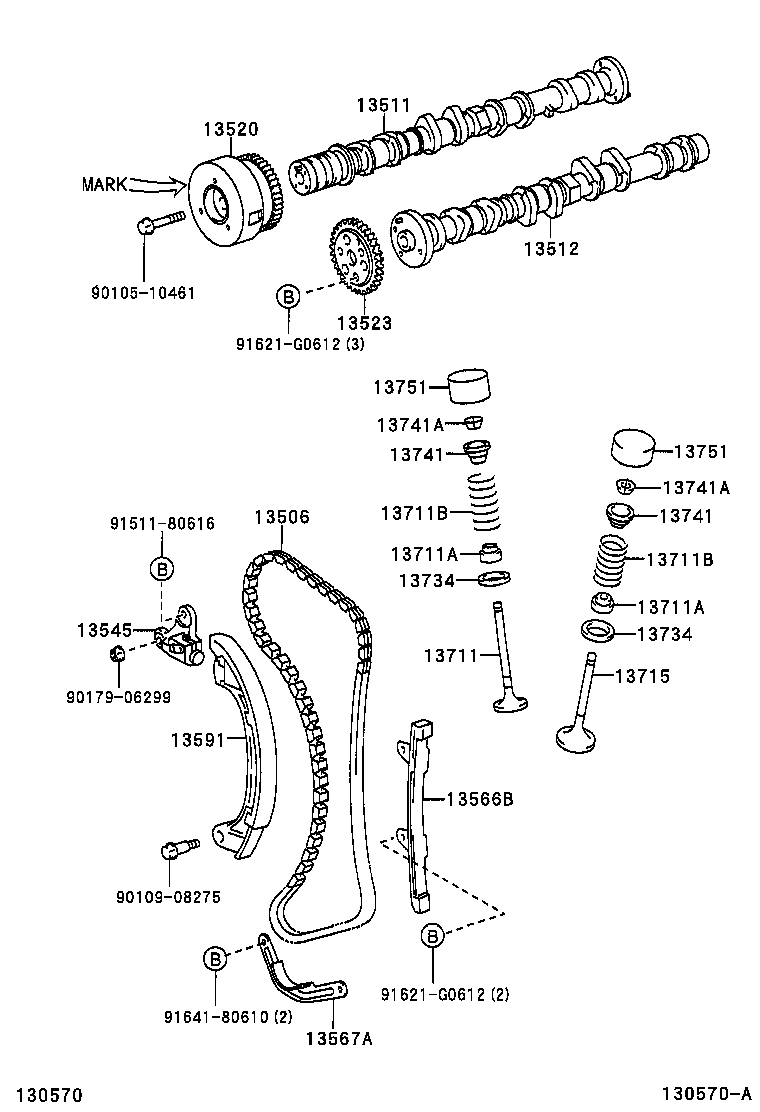 LEXUS 13523-0J010 - Шестерня, распределительный вал autospares.lv