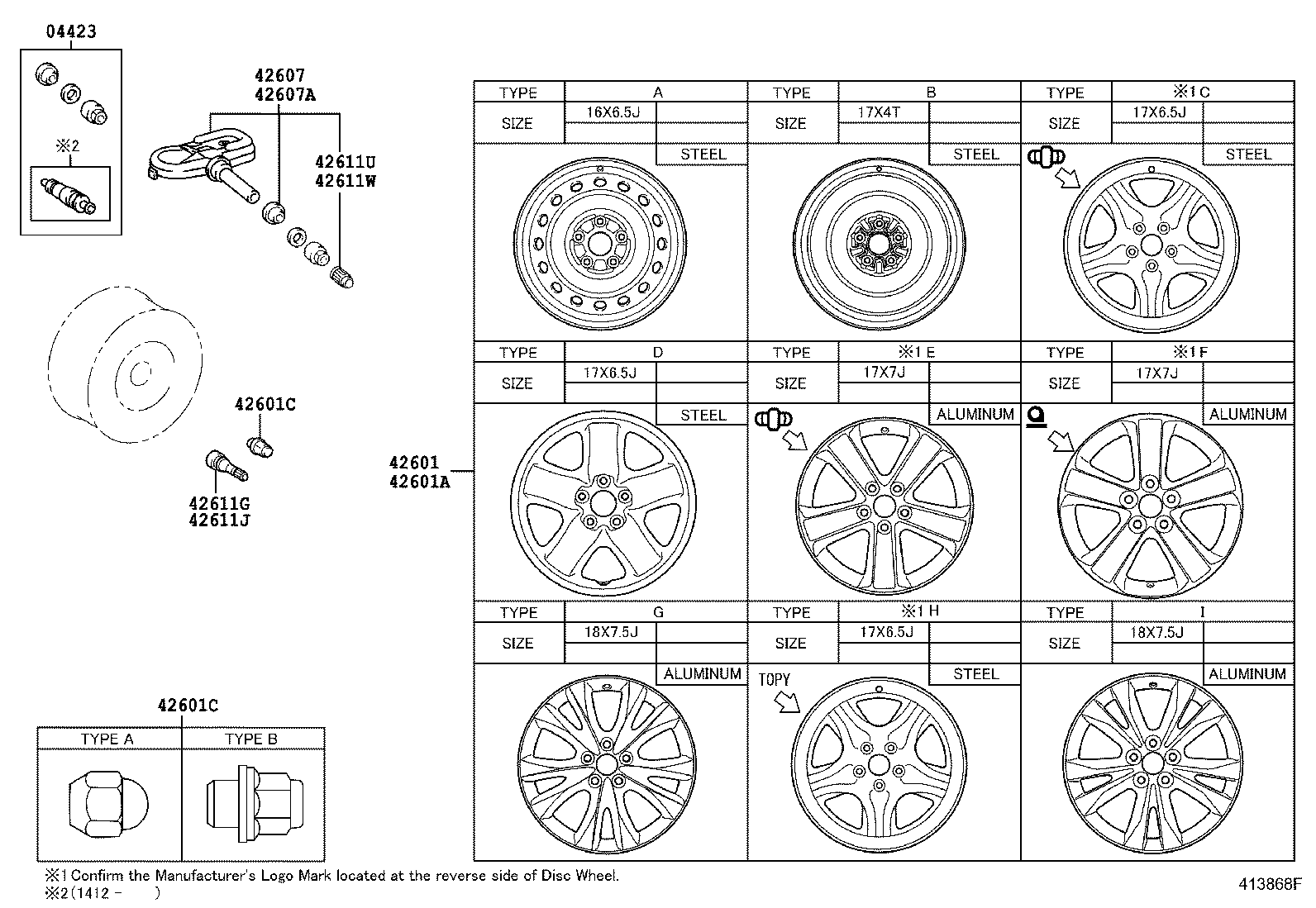 TOYOTA 4260742020 - Датчик давления в шинах autospares.lv