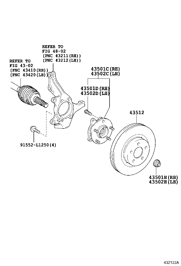 LEXUS 4351202180 - Тормозной диск autospares.lv