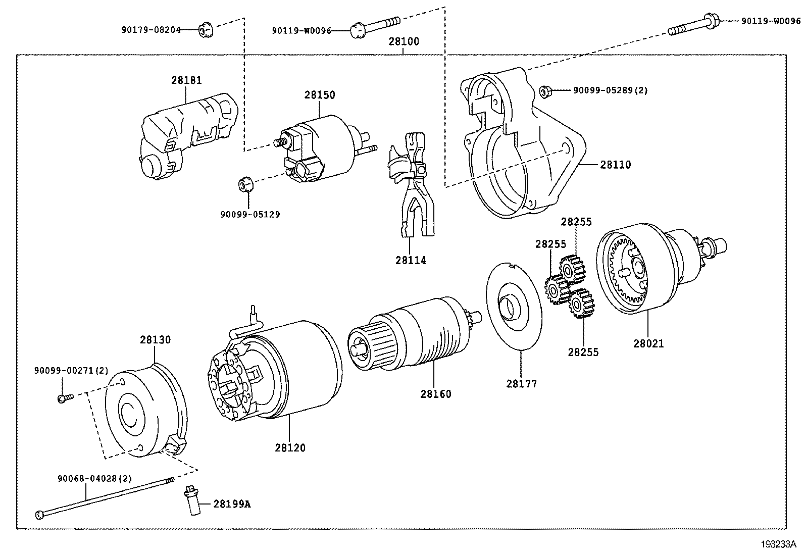 TOYOTA 28100-0N050 - Стартер autospares.lv