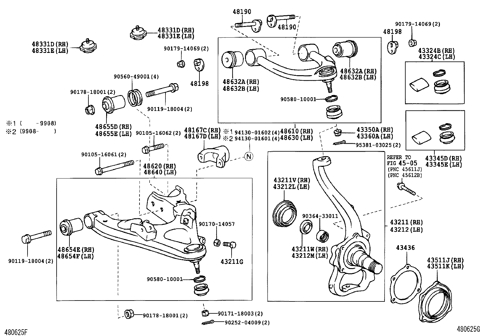 LEXUS 48620-60010 - Рычаг подвески колеса autospares.lv