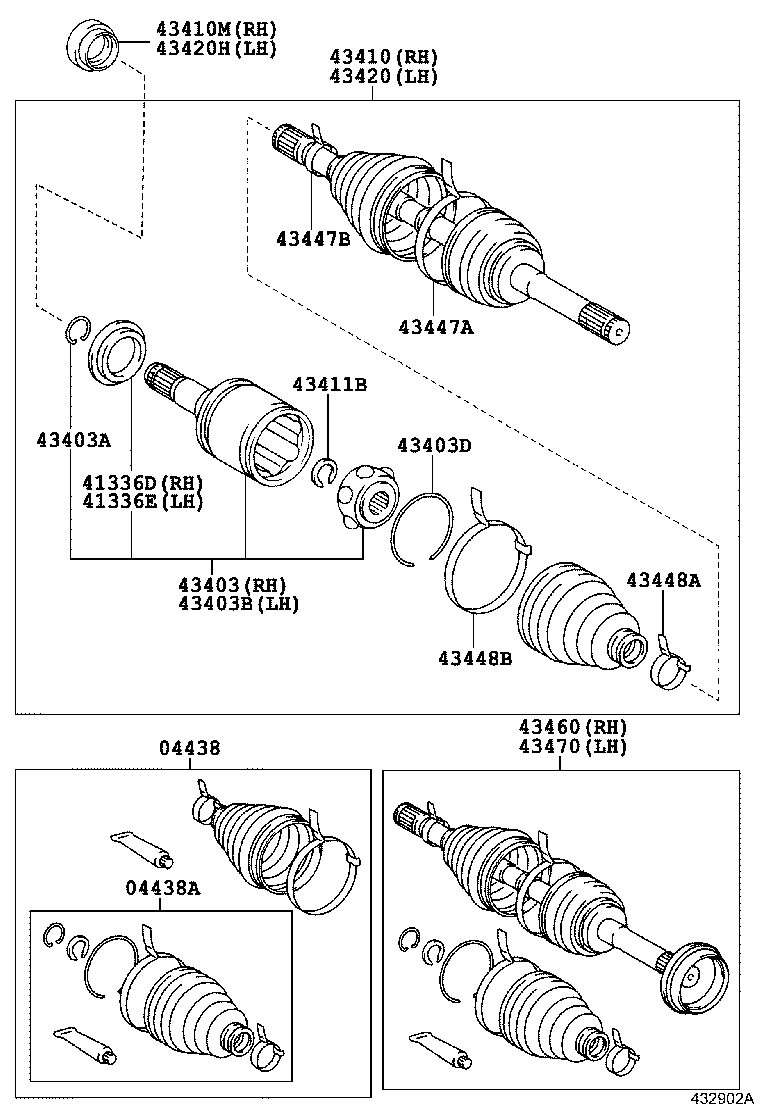 LEXUS 04427-60120 - Пыльник, приводной вал autospares.lv