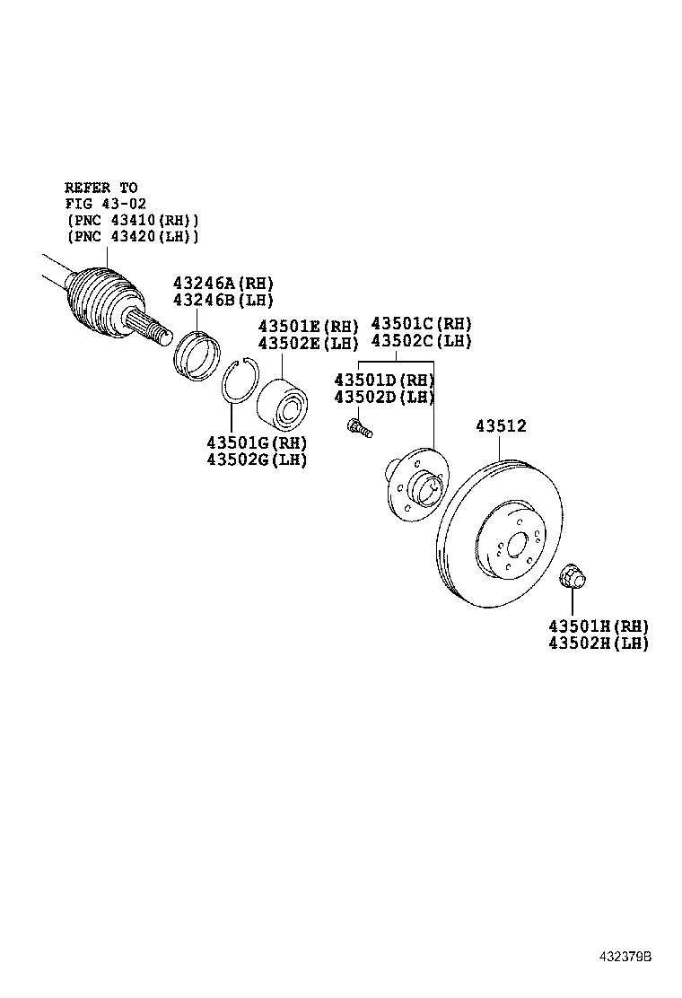 TOYOTA 43512-33130 - Тормозной диск autospares.lv