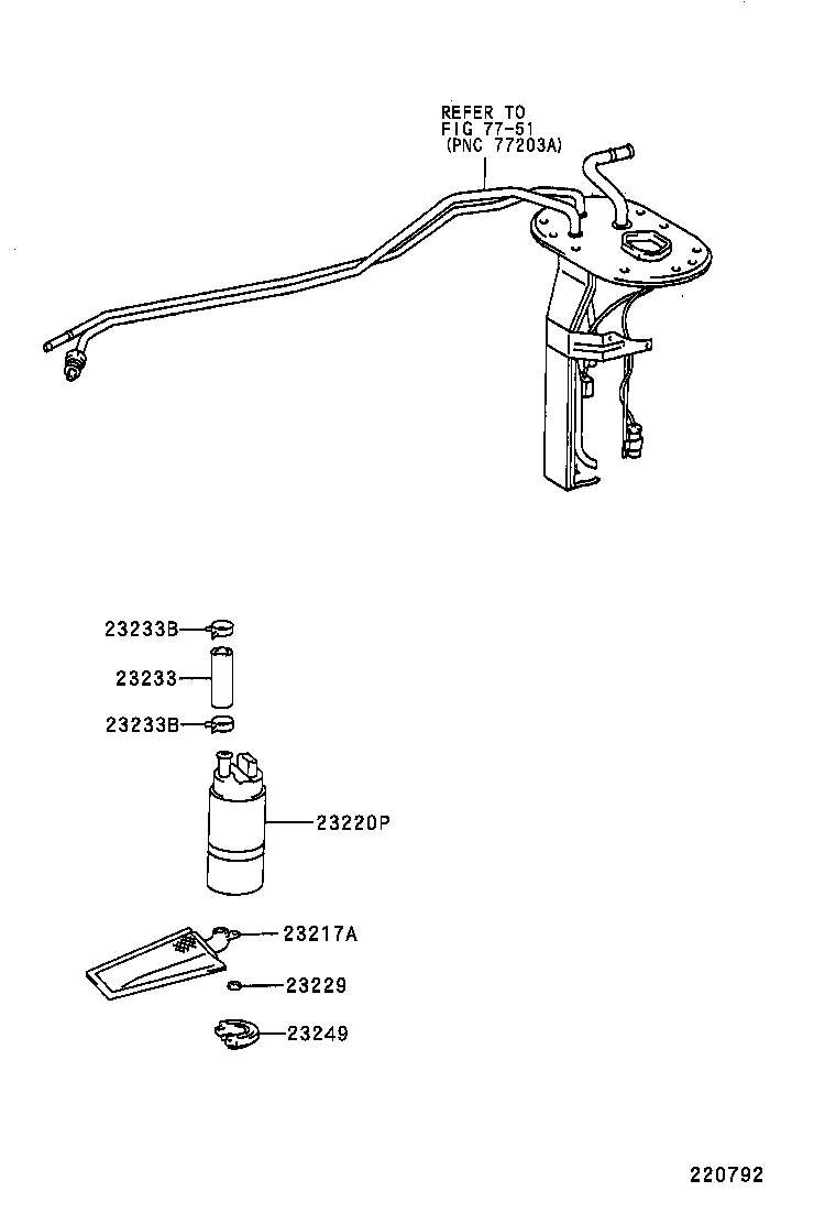 LEXUS 23221-16490 - Топливный насос autospares.lv