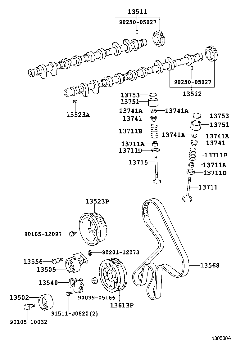 LEXUS 13540-27011 - Успокоитель, зубчатый ремень autospares.lv