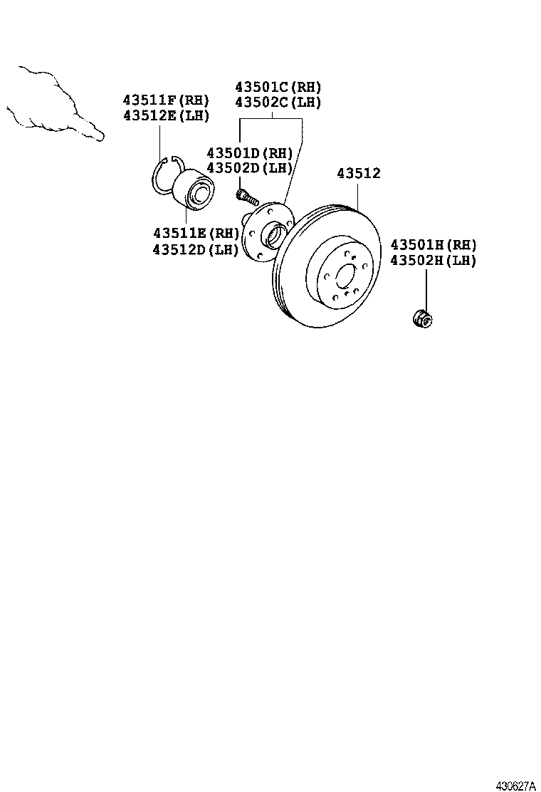 Berliet 43512-42030 - Тормозной диск autospares.lv