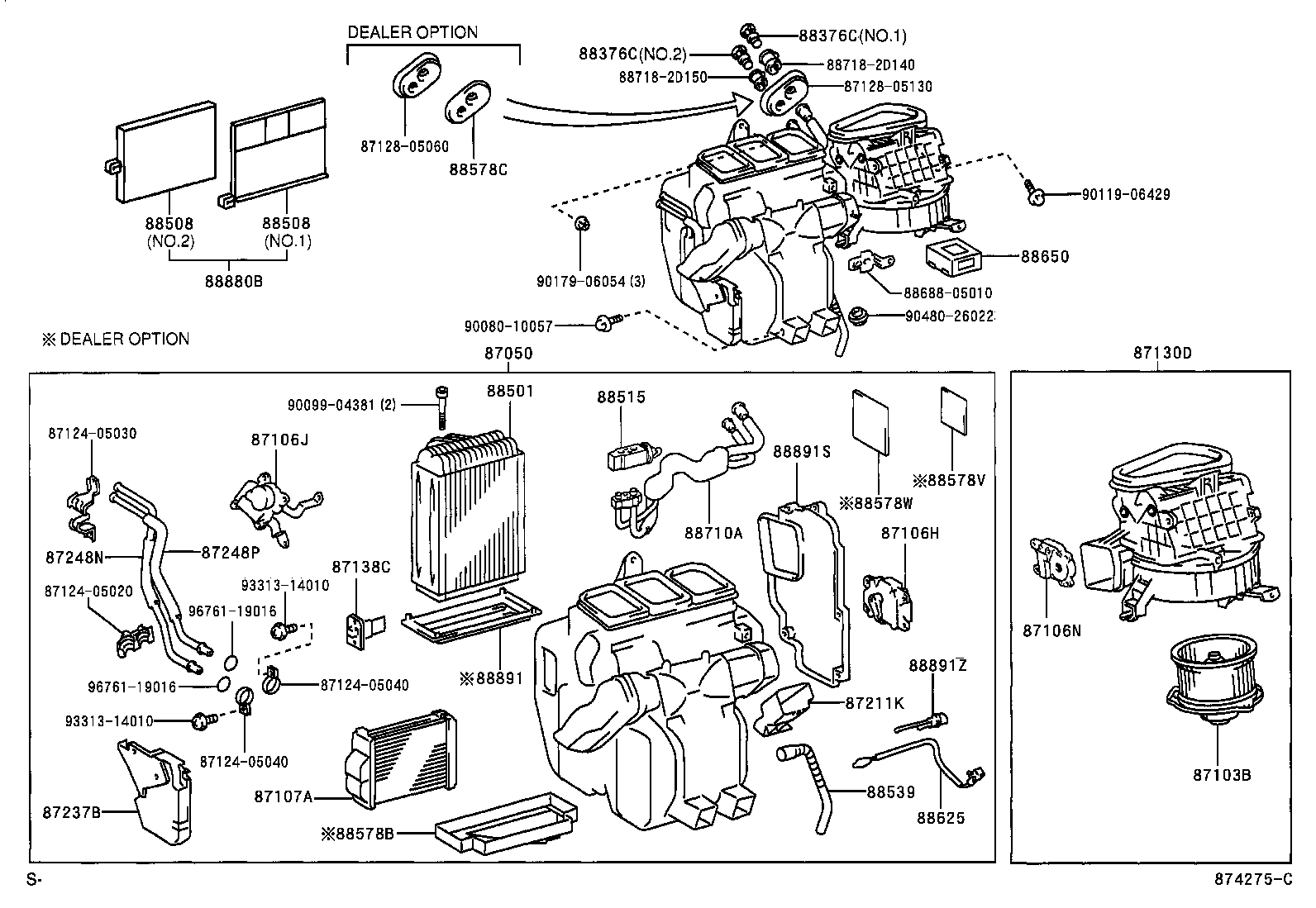 LEXUS 8888020110 - Фильтр воздуха в салоне autospares.lv