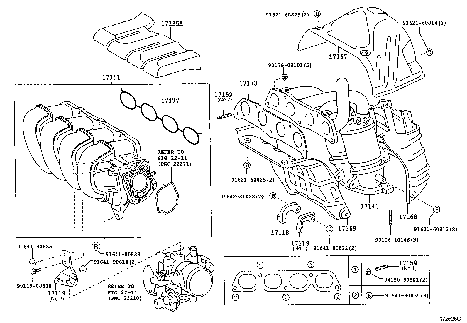 TOYOTA 17104-22070 - Катализатор autospares.lv