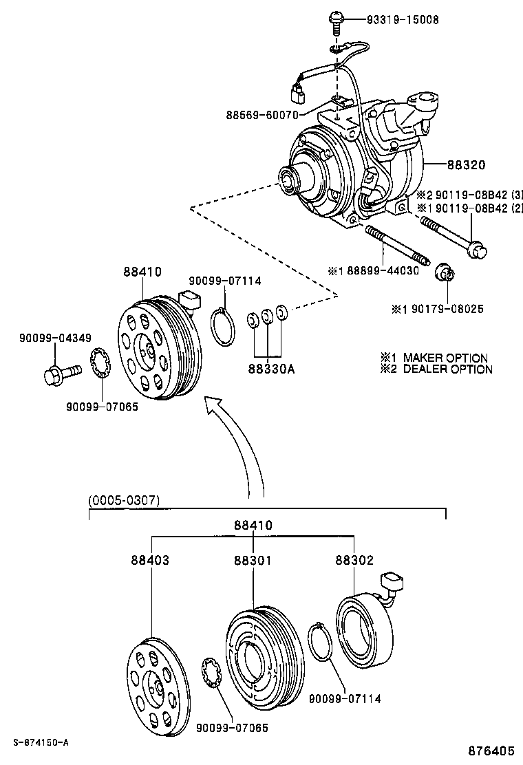 TOYOTA 88320-42100 - Компрессор кондиционера autospares.lv