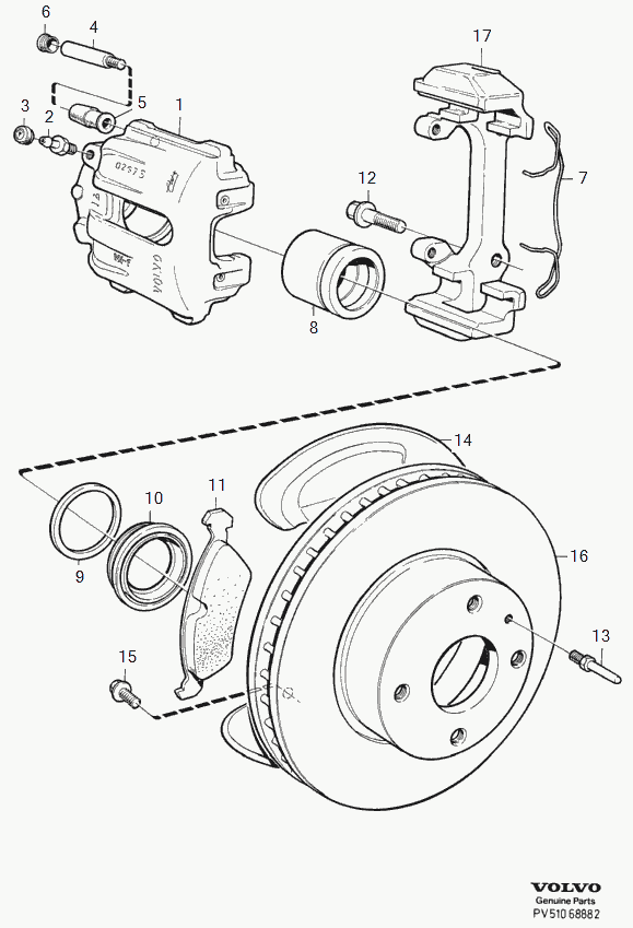 Volvo 3516840 - Тормозной суппорт autospares.lv