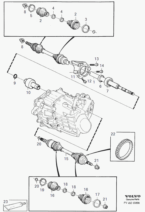 Volvo 9122570 - Приводной вал autospares.lv