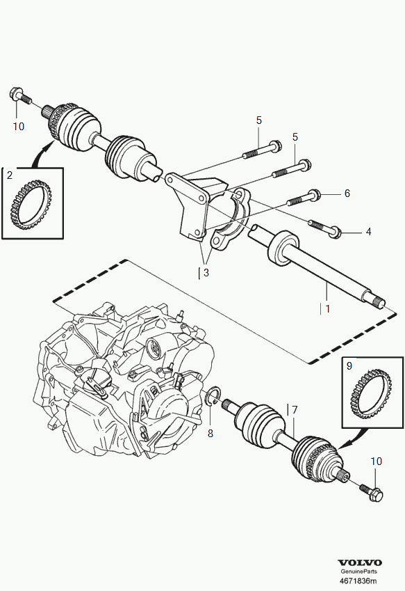 Volvo 8252046 - Приводной вал autospares.lv