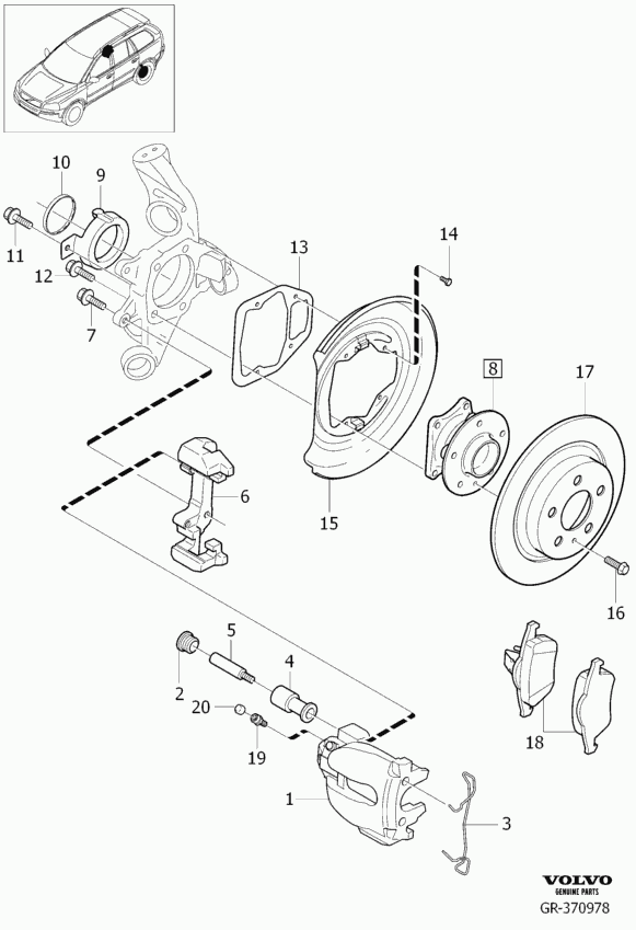 Volvo 8624926 - Тормозной диск autospares.lv