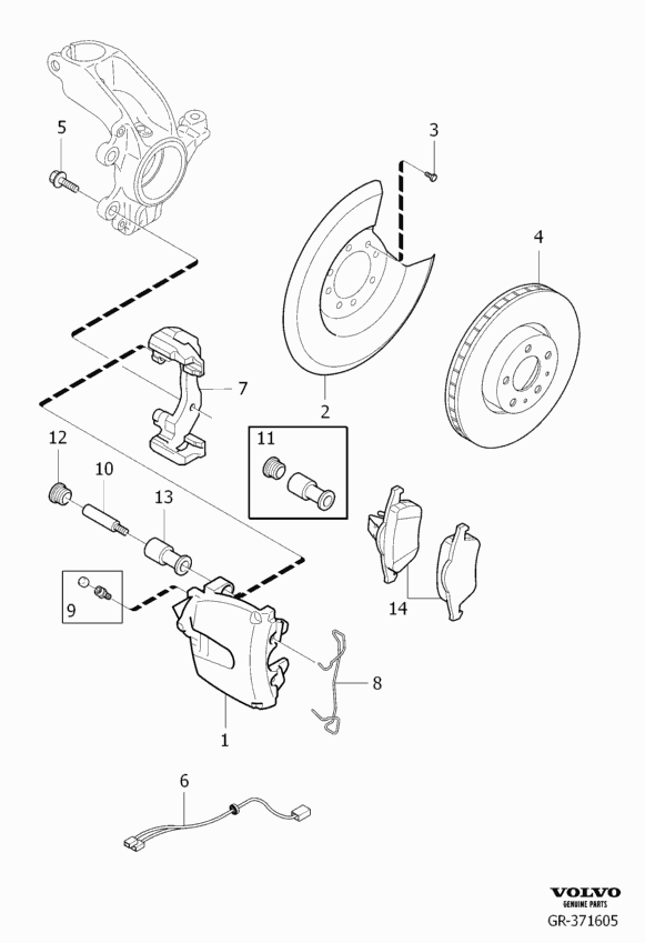 FORD 36000485 - Комплект корпуса скобы тормоза autospares.lv