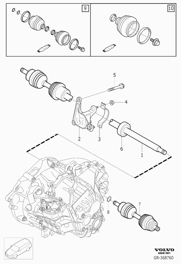 FORD 36000552 - Приводной вал autospares.lv