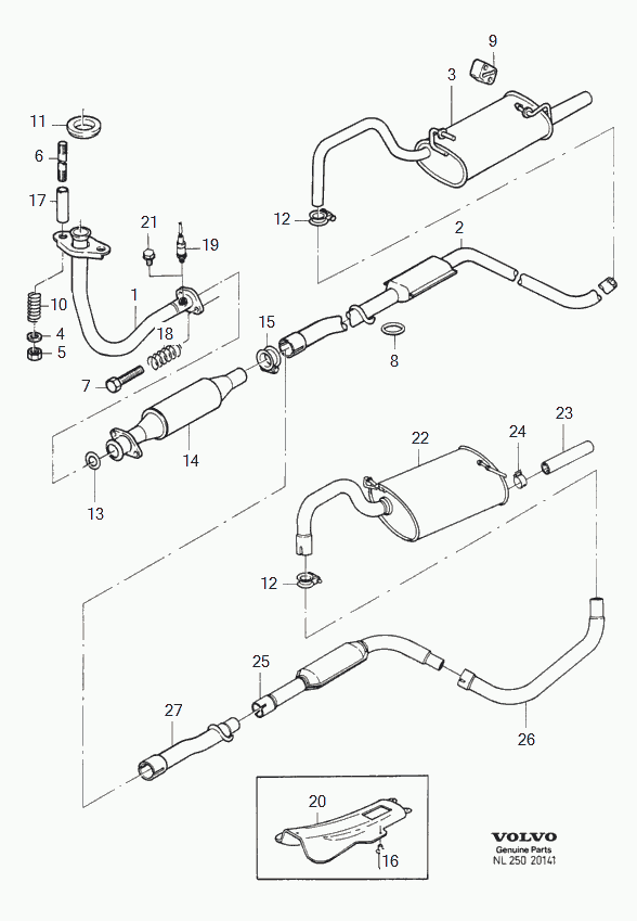 Volvo 3.923.345 - Соединительные элементы, система выпуска autospares.lv