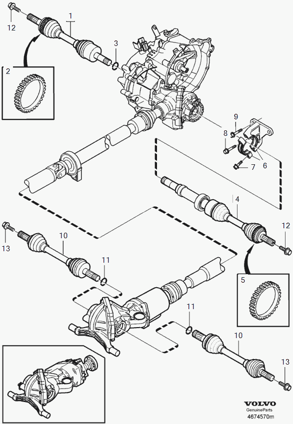 Volvo 36000536 - Приводной вал autospares.lv