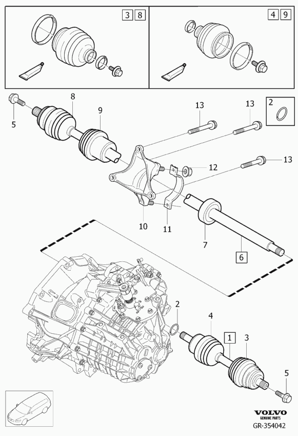 Volvo 30751822 - Пыльник, приводной вал autospares.lv