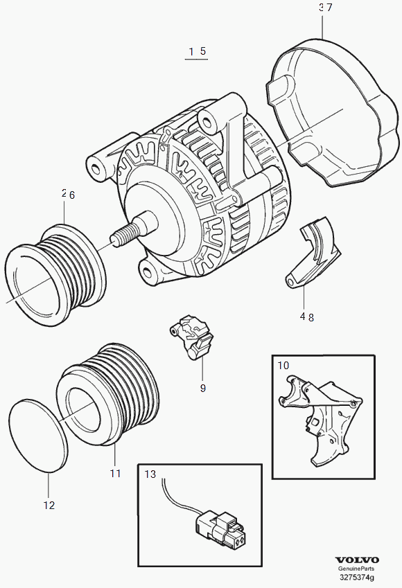 Volvo 8251645 - Генератор autospares.lv