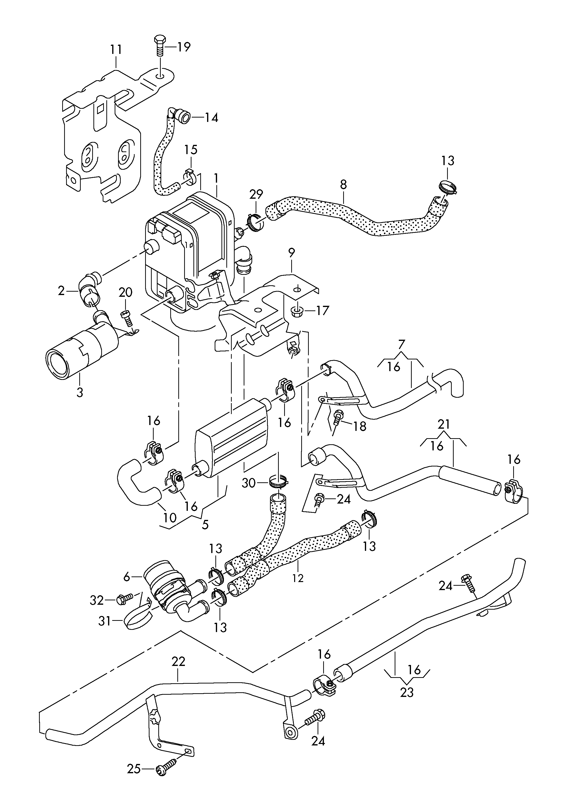 VW 1K0 965 537 - Насос рециркуляции воды, автономное отопление autospares.lv