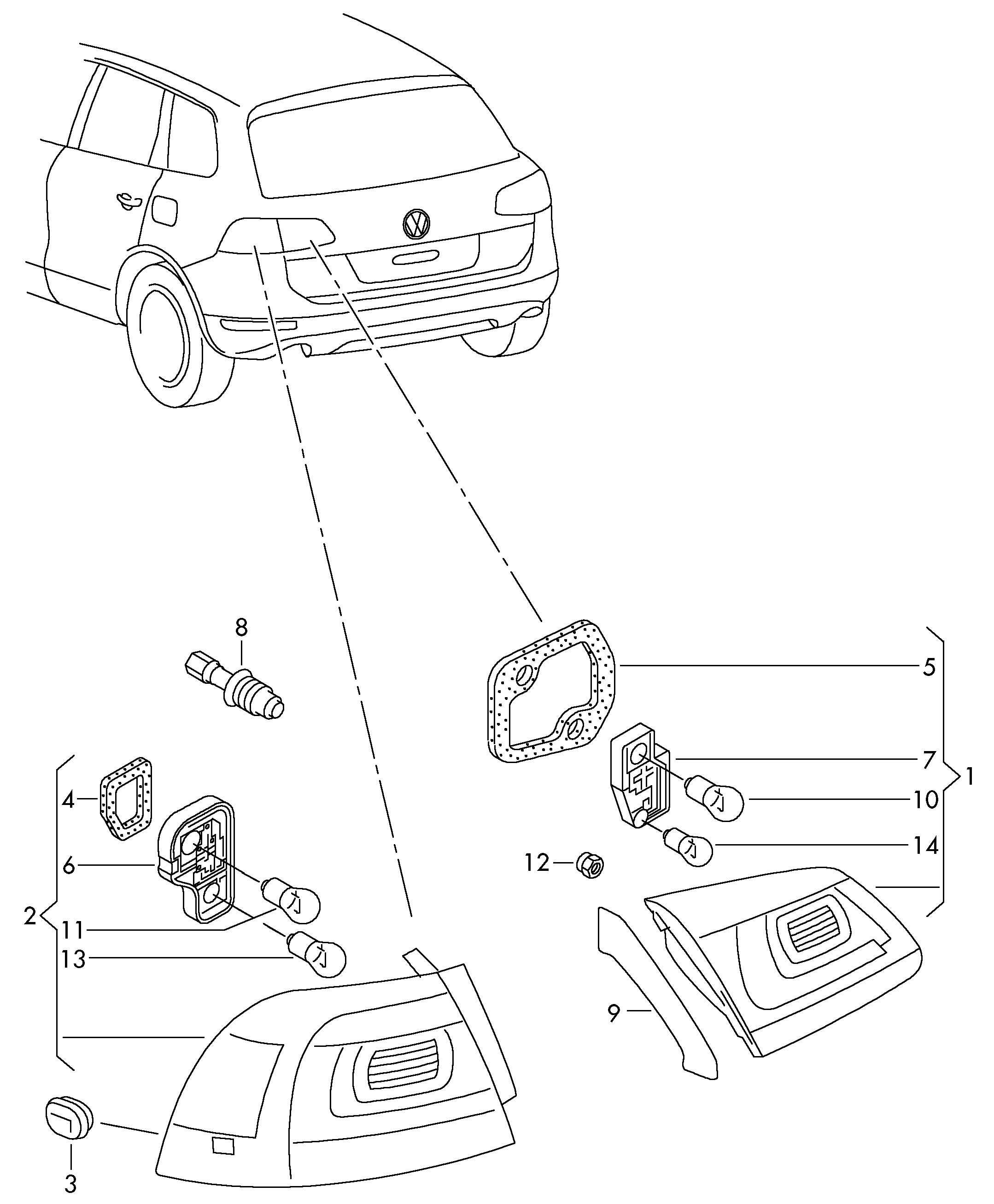 VW N 102 564 07 - Лампа накаливания, фонарь указателя поворота autospares.lv