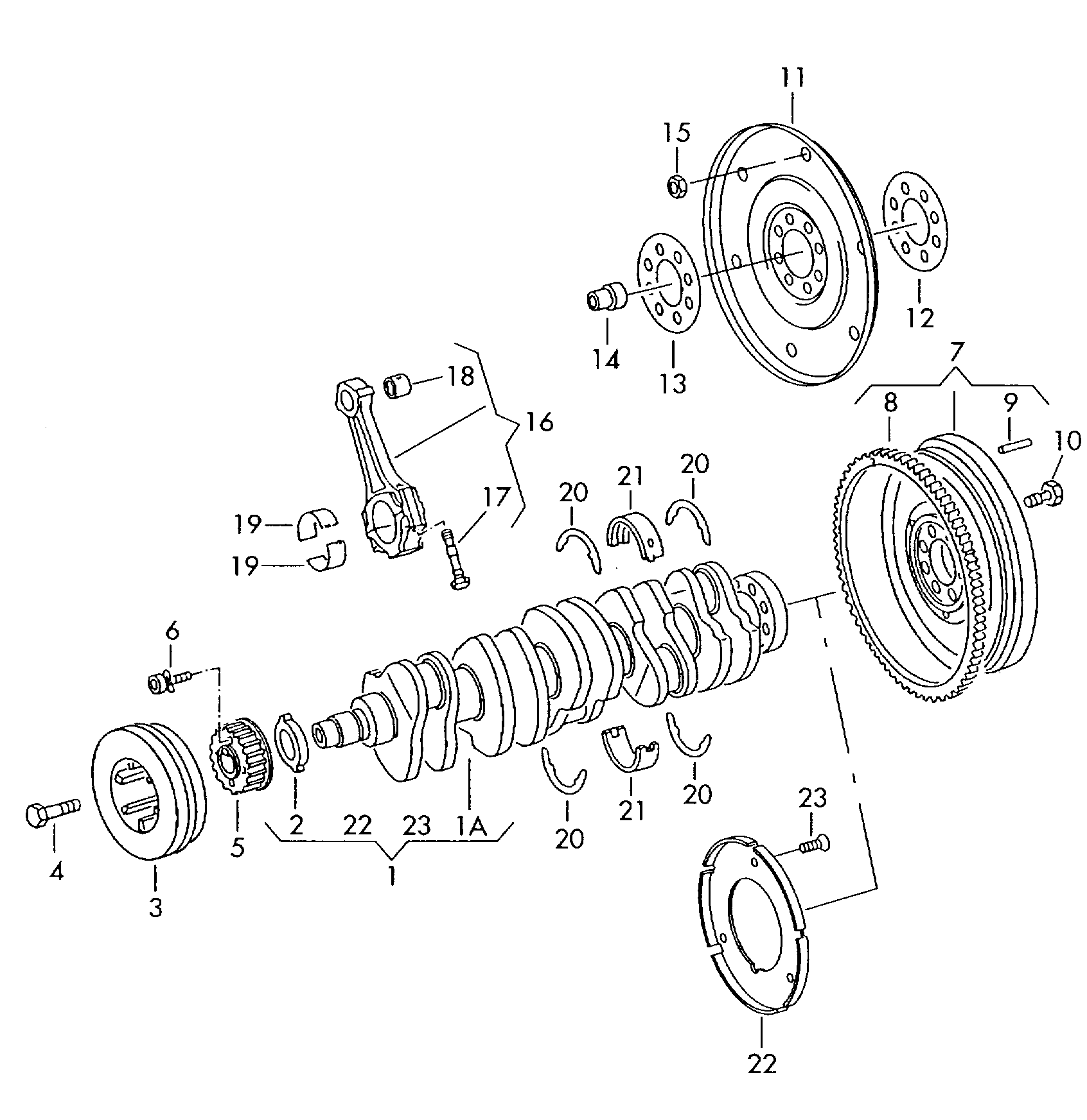 AUDI 069 105 263 - Шестерня, коленчатый вал autospares.lv