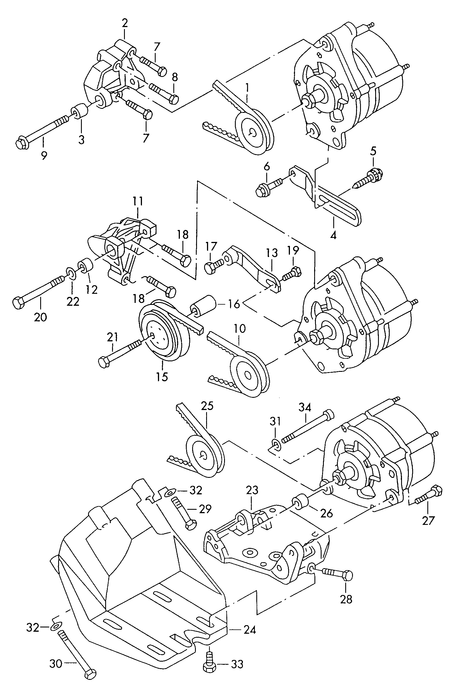 Seat 074 903 138 - Клиновой ремень, поперечные рёбра autospares.lv