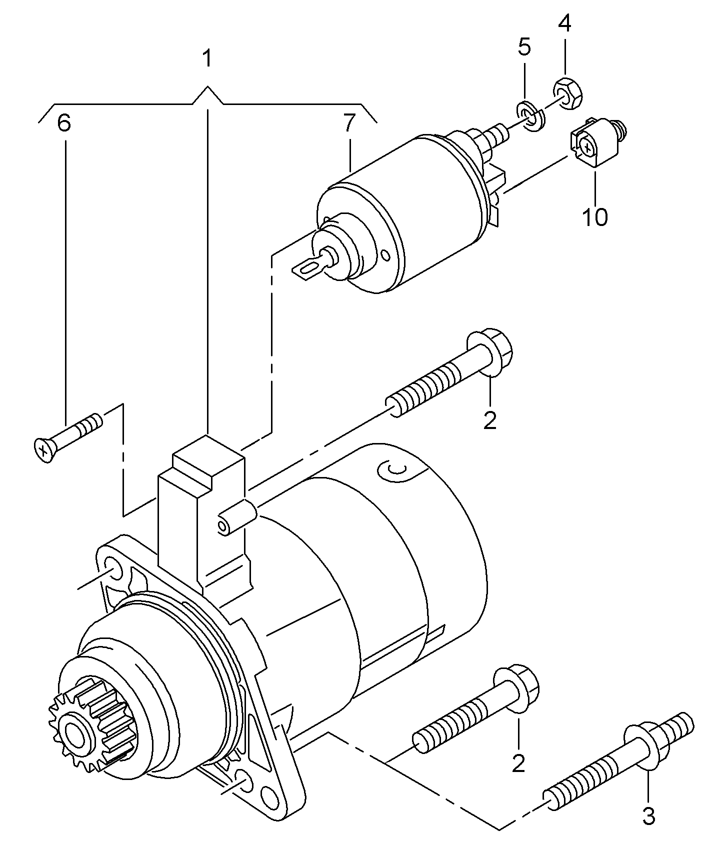 AUDI 0AH 911 023 A - Стартер autospares.lv