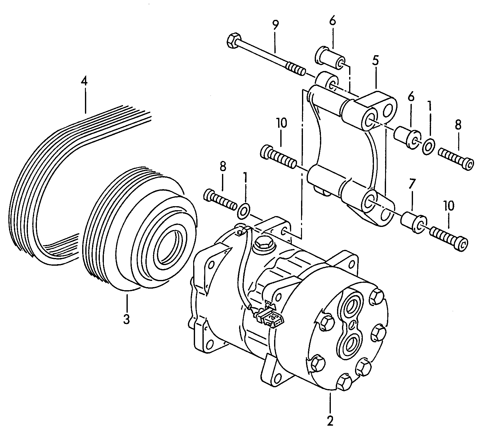 VAG 074260849AB - Поликлиновой ремень autospares.lv