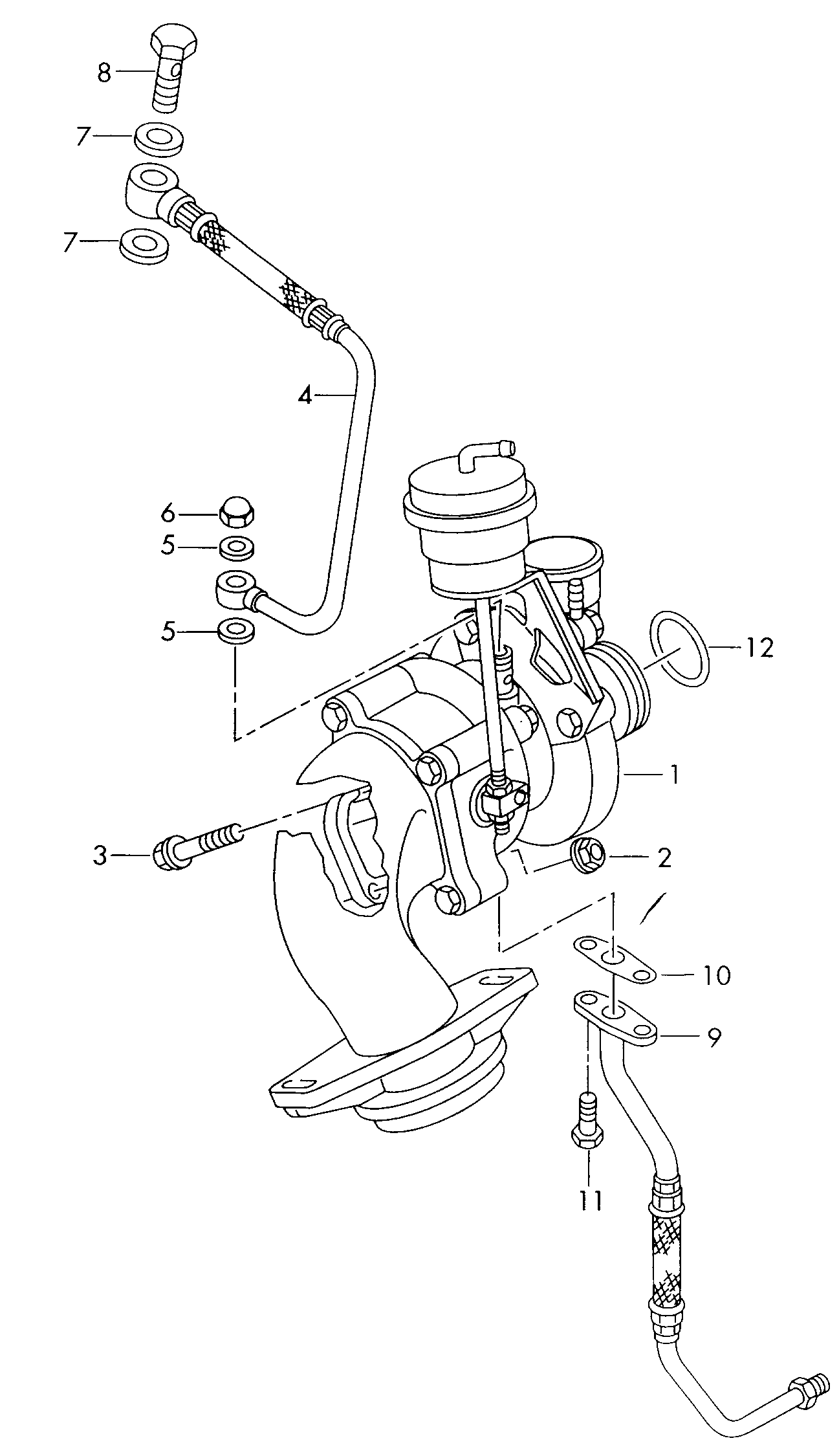 Seat 074145701A - Турбина, компрессор autospares.lv