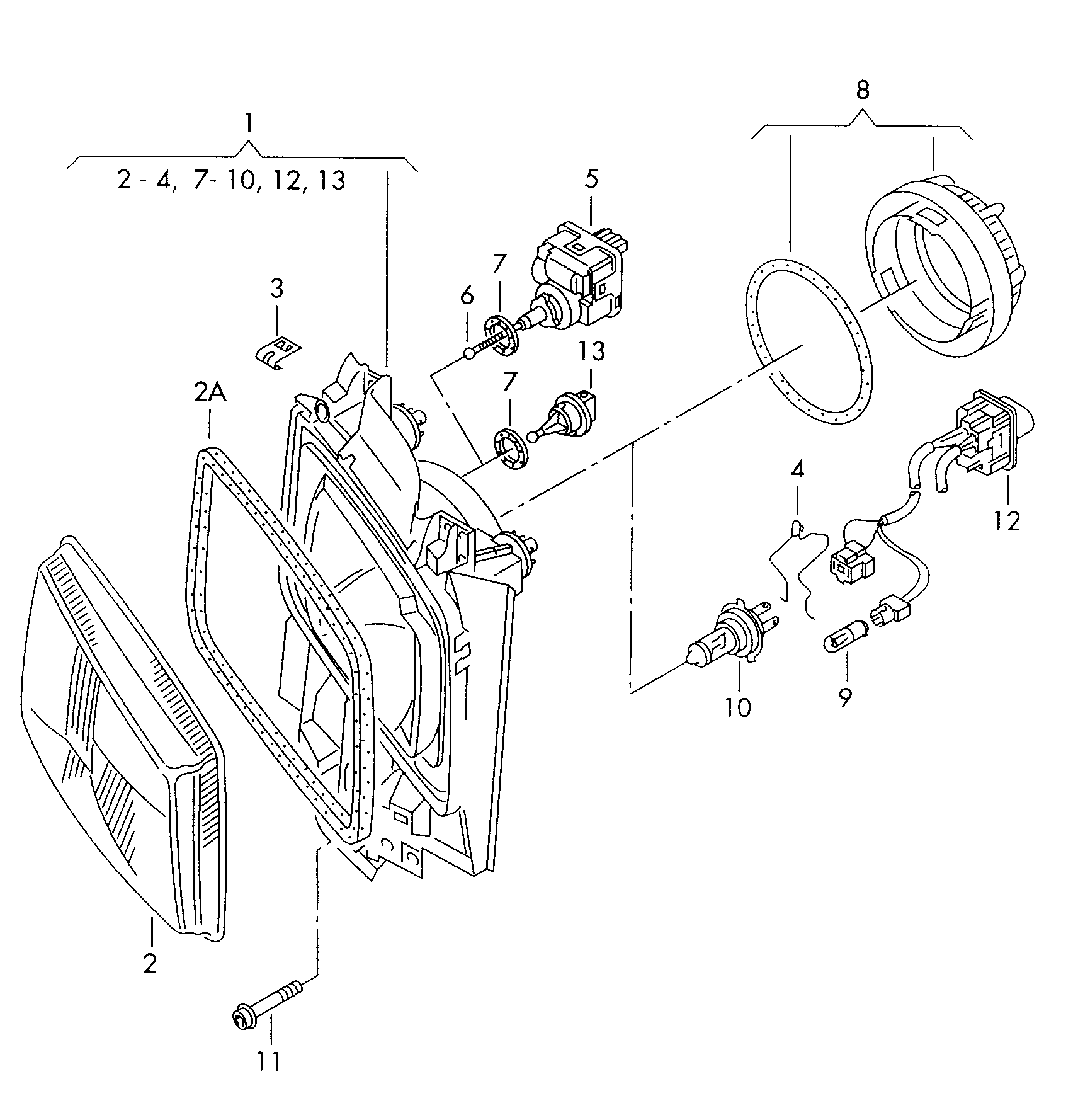 VW N   017 763 2 - Лампа накаливания, основная фара autospares.lv