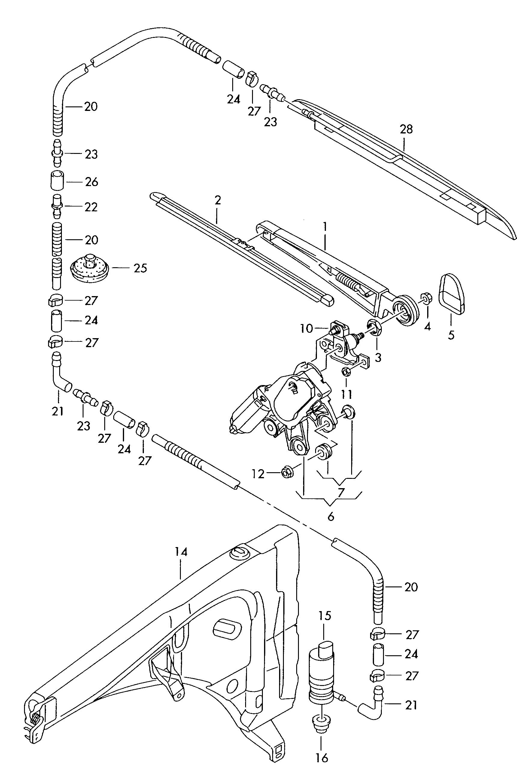 VW 7L6955425 - Щетка стеклоочистителя autospares.lv