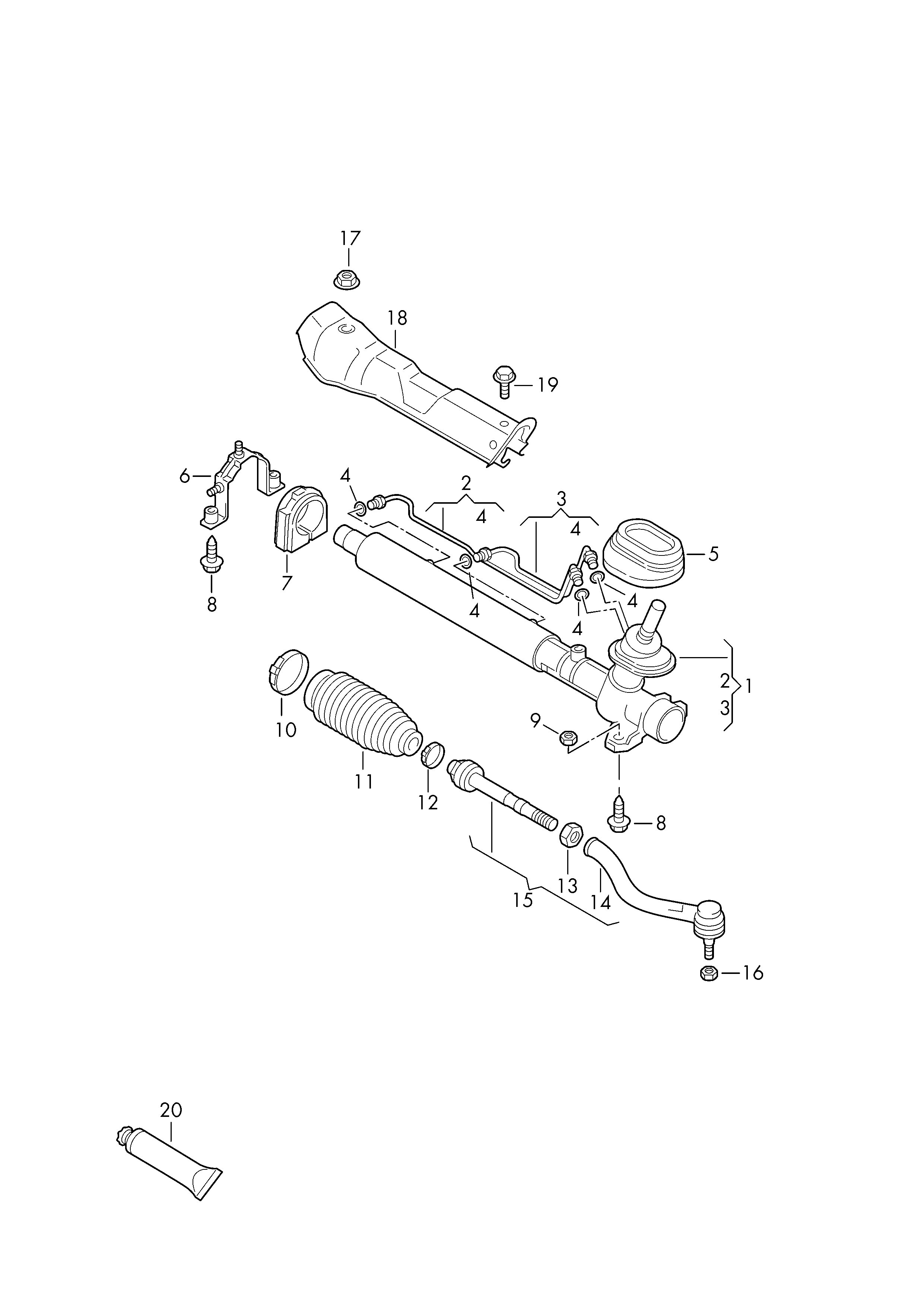 AUDI 7M3422817 - Наконечник рулевой тяги, шарнир autospares.lv