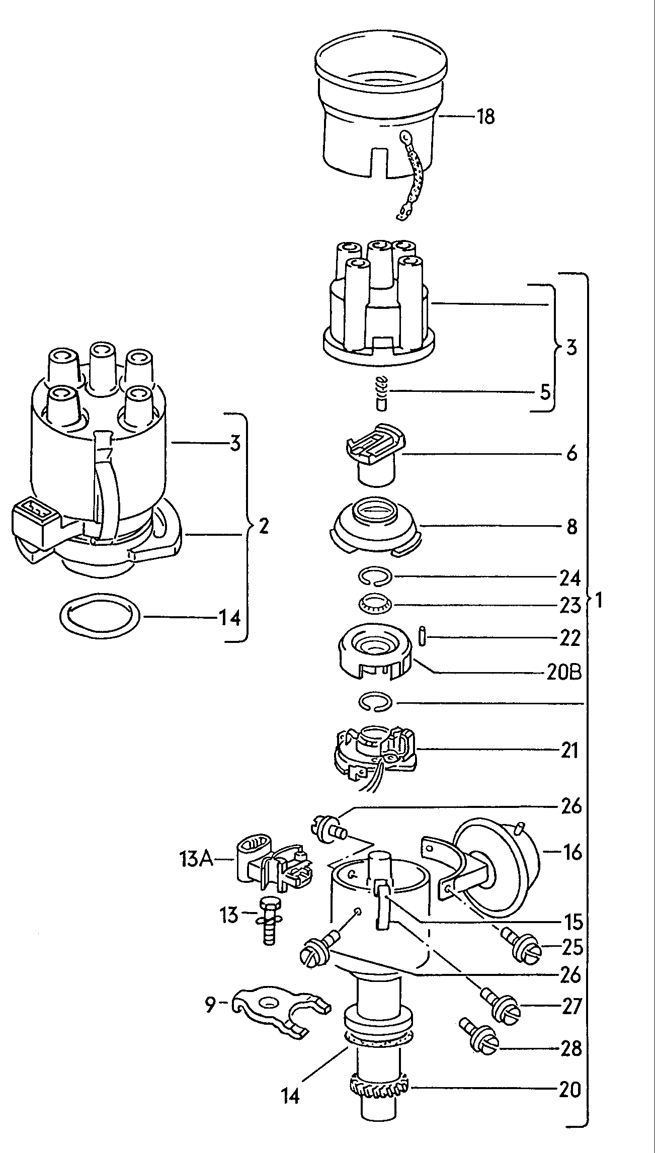 VAG 111 905 221 A - Угольная щетка, генератор autospares.lv