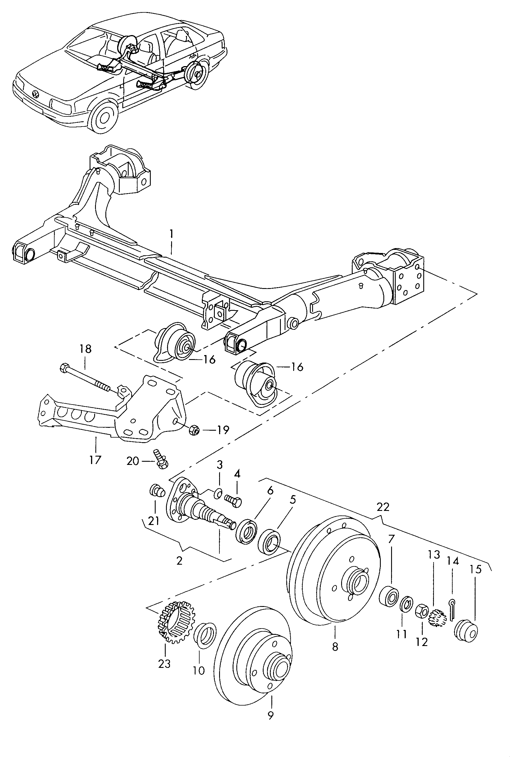 VAG 311405645 - Подшипник ступицы колеса, комплект autospares.lv