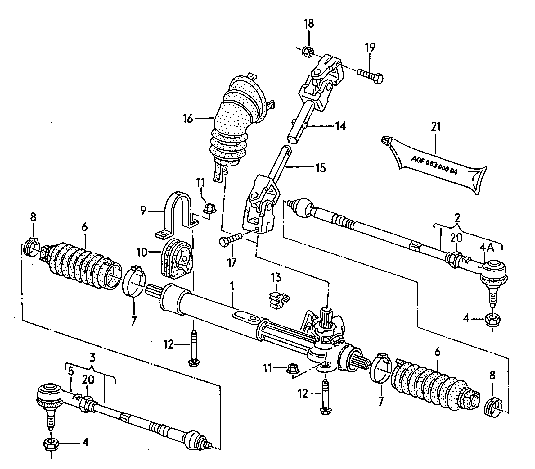 Seat 357422061J - Рулевой механизм, рейка autospares.lv