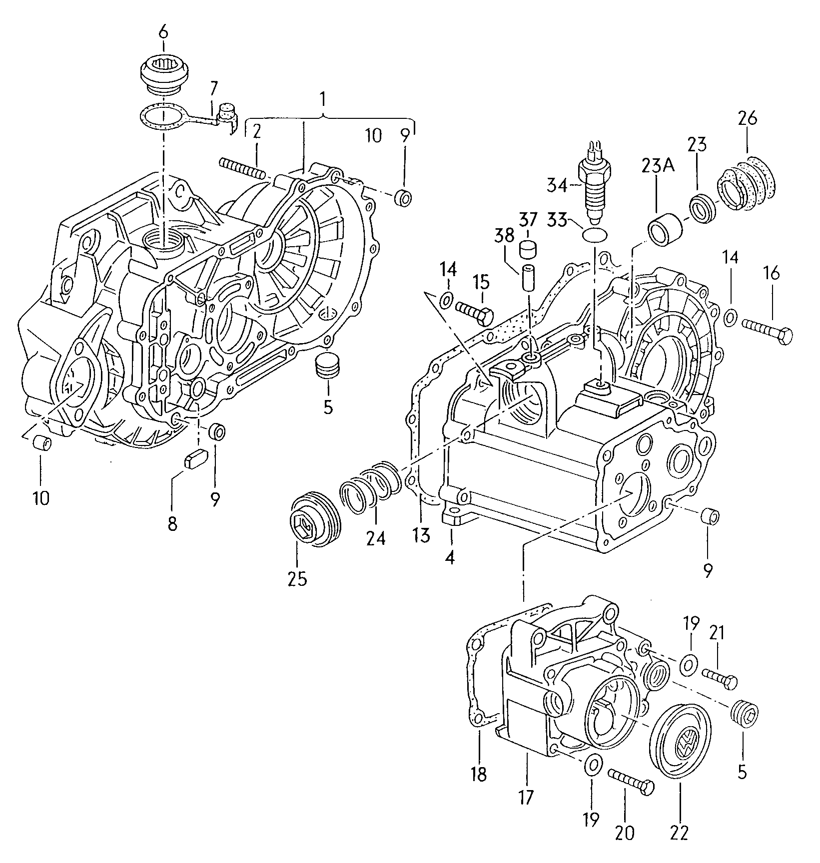 VAG 020 301 227 D - Уплотняющее кольцо, ступенчатая коробка передач autospares.lv