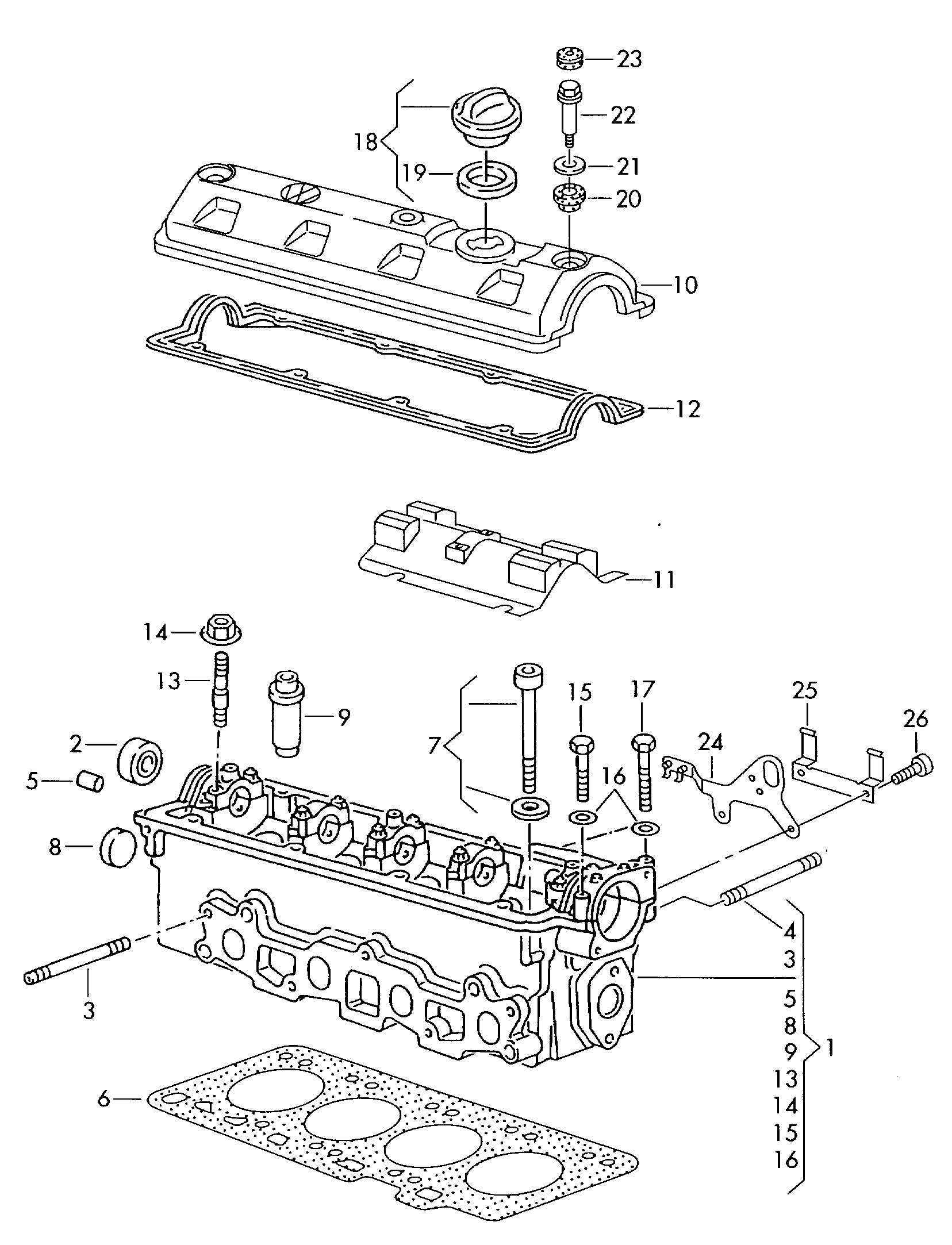 AUDI 030 103 085A - Уплотняющее кольцо, распредвал autospares.lv