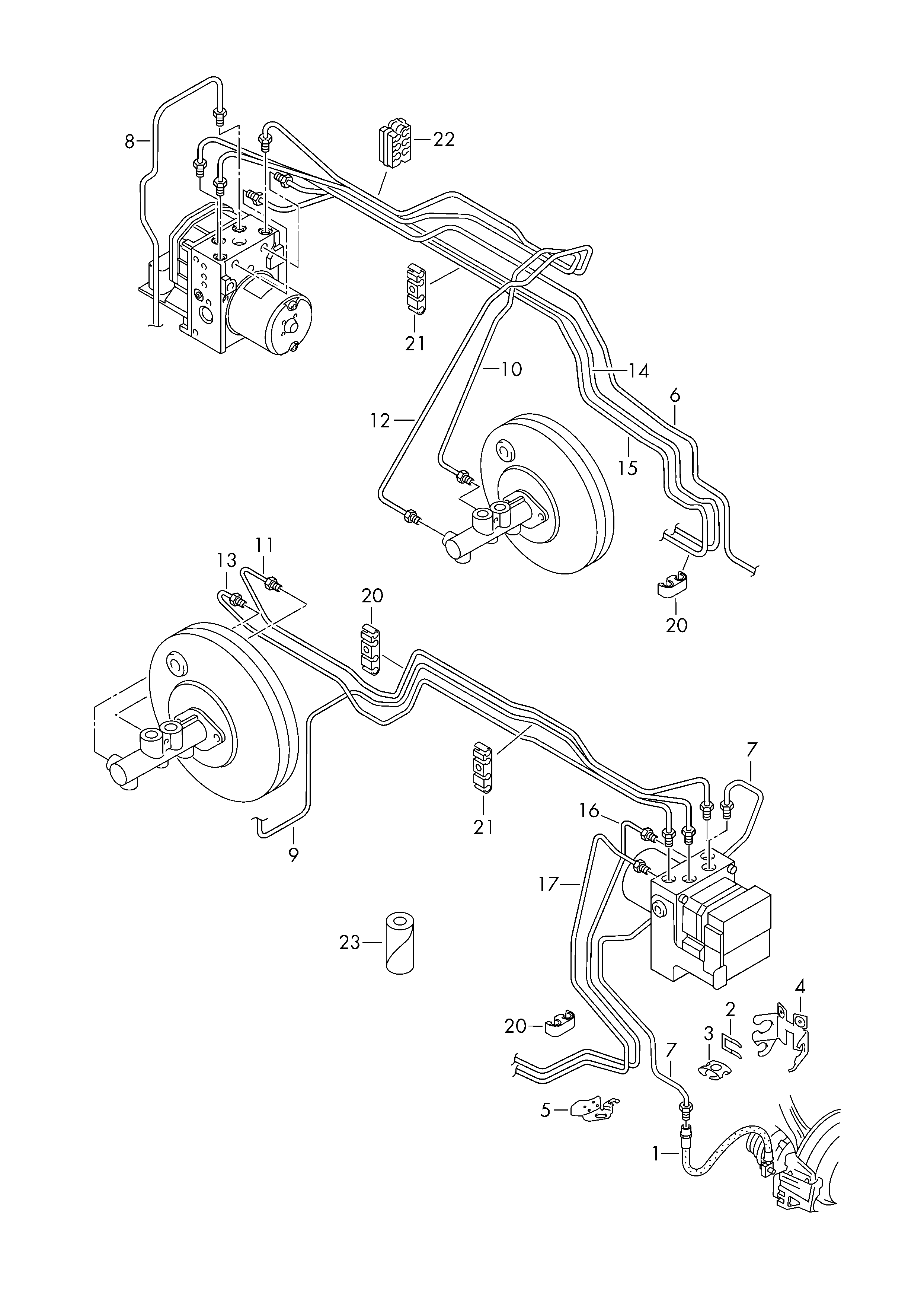 VAG 6R0 611 701 B - Тормозной шланг autospares.lv