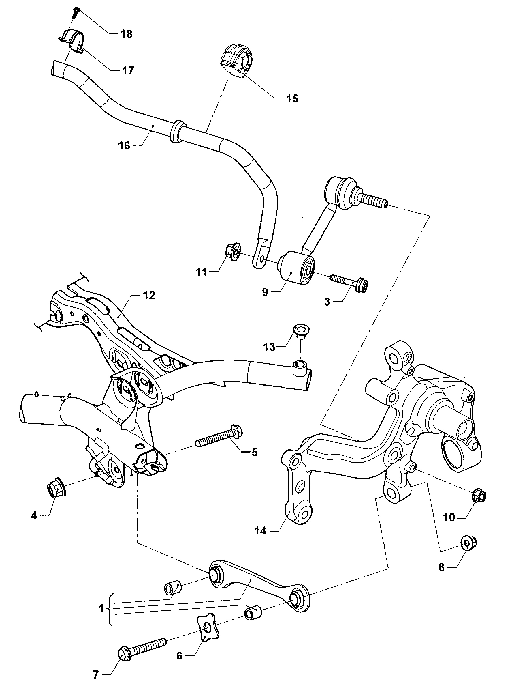 VAG 1K0 505 465 K - Тяга / стойка, стабилизатор autospares.lv