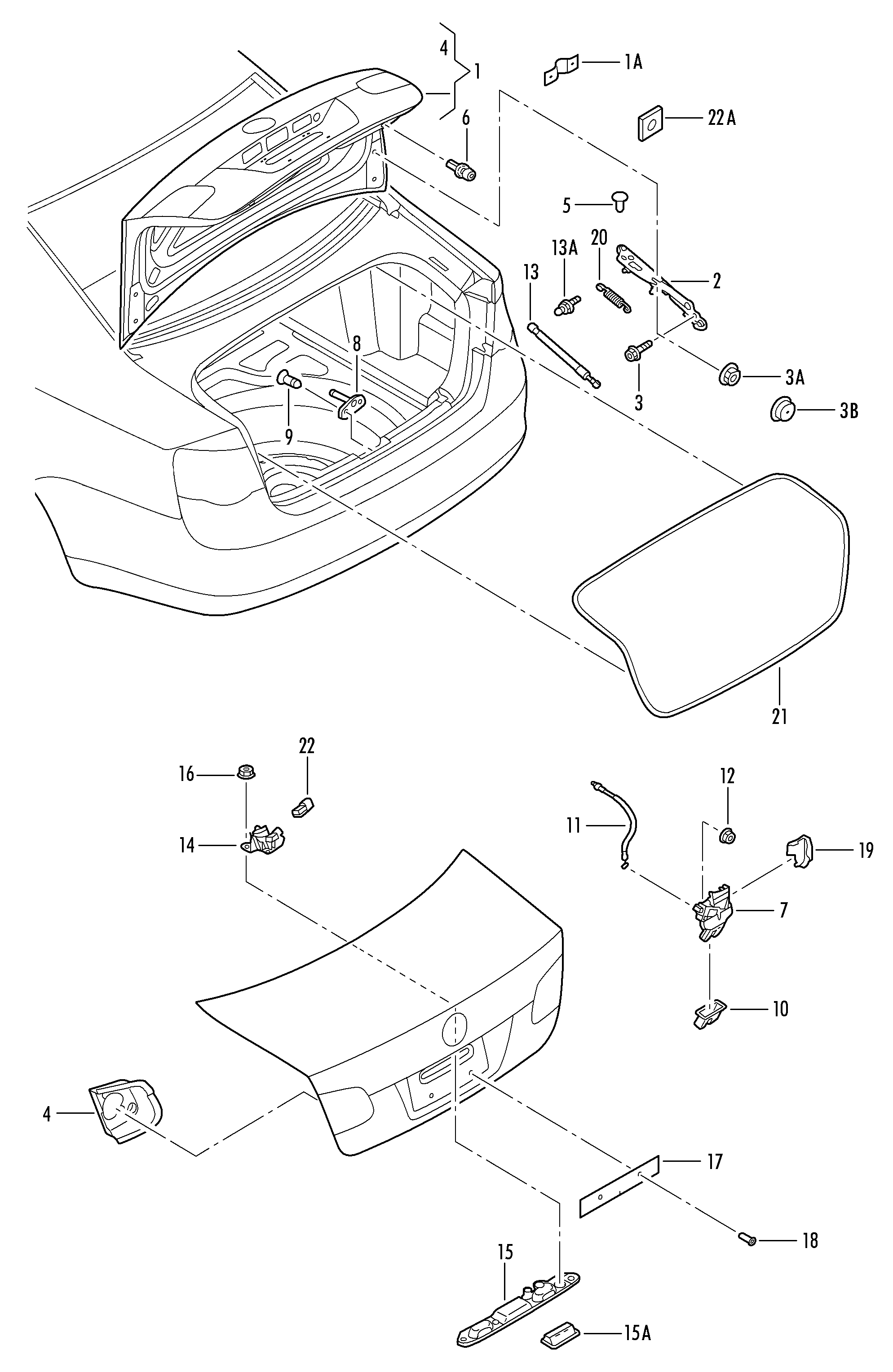 VW 1K5 827 550 C - Газовая пружина, упор autospares.lv