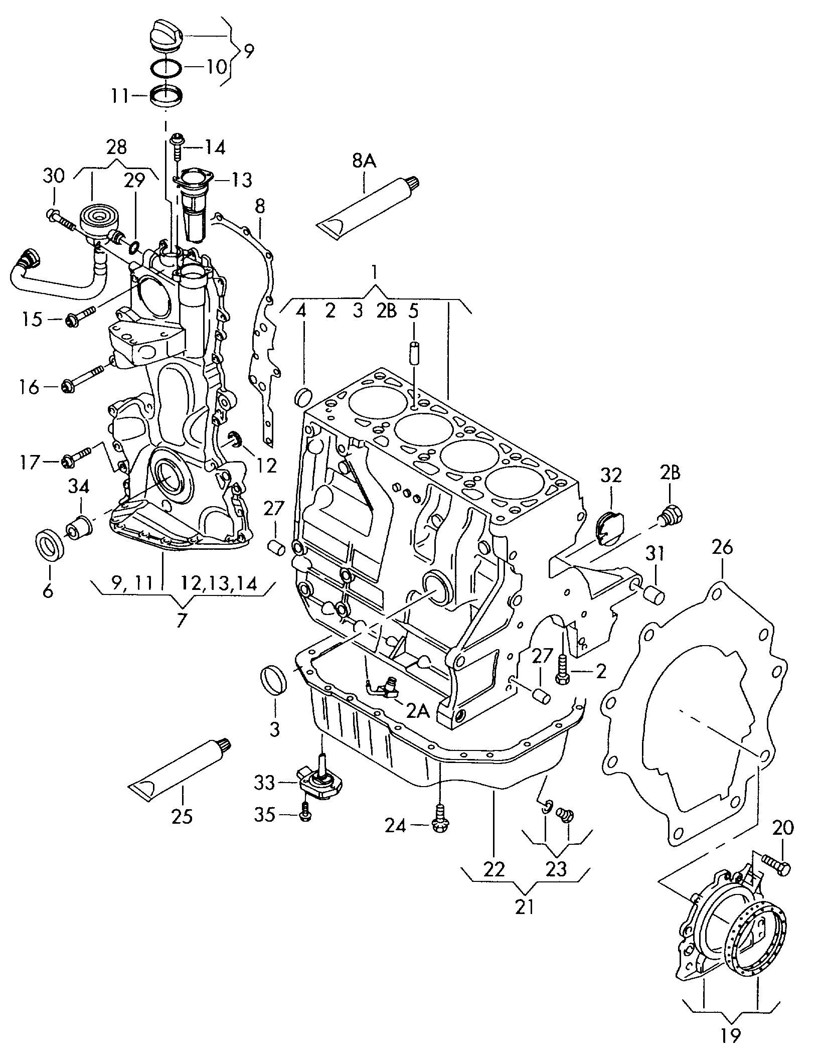 VAG 03C 103 485 B - Крышка, заливная горловина autospares.lv