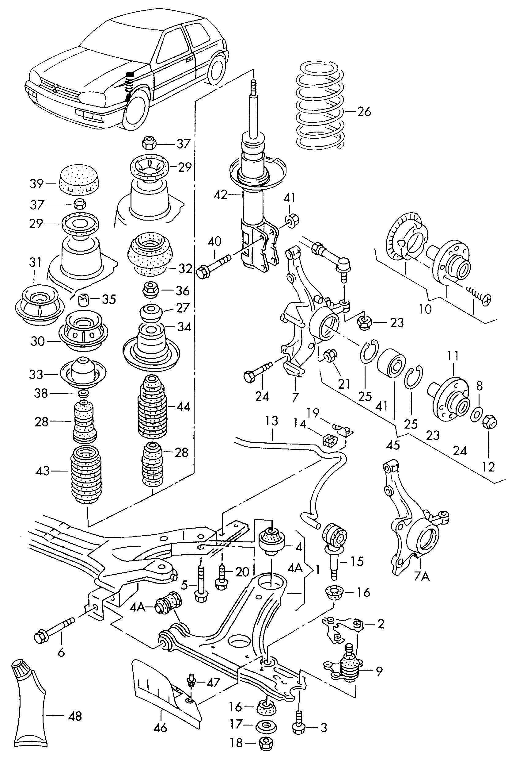 AUDI 1H0413031N - Амортизатор autospares.lv