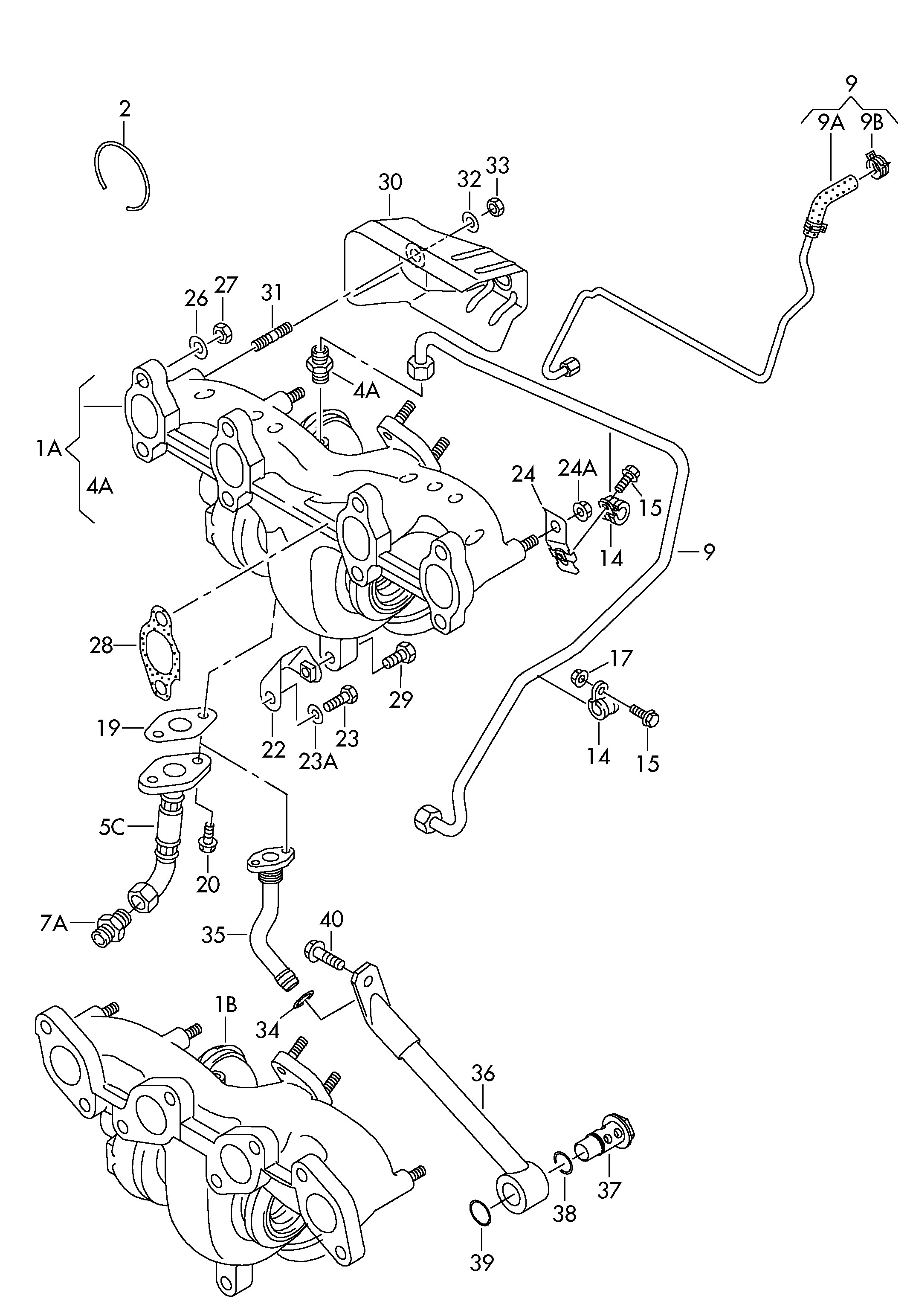 Seat 03G253010A - Турбина, компрессор autospares.lv