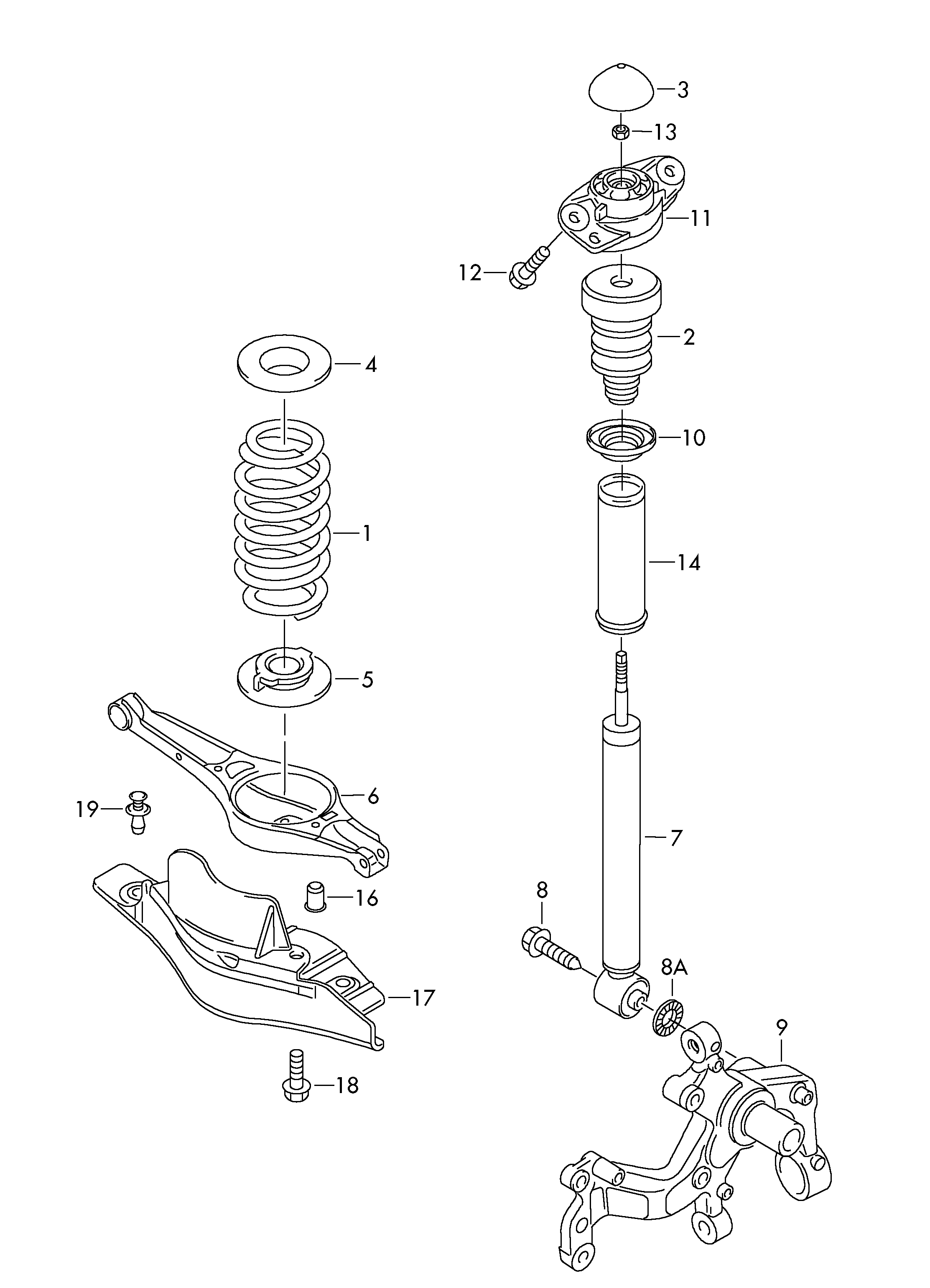 Seat 3C0 511 359 B - Отбойник, демпфер амортизатора autospares.lv