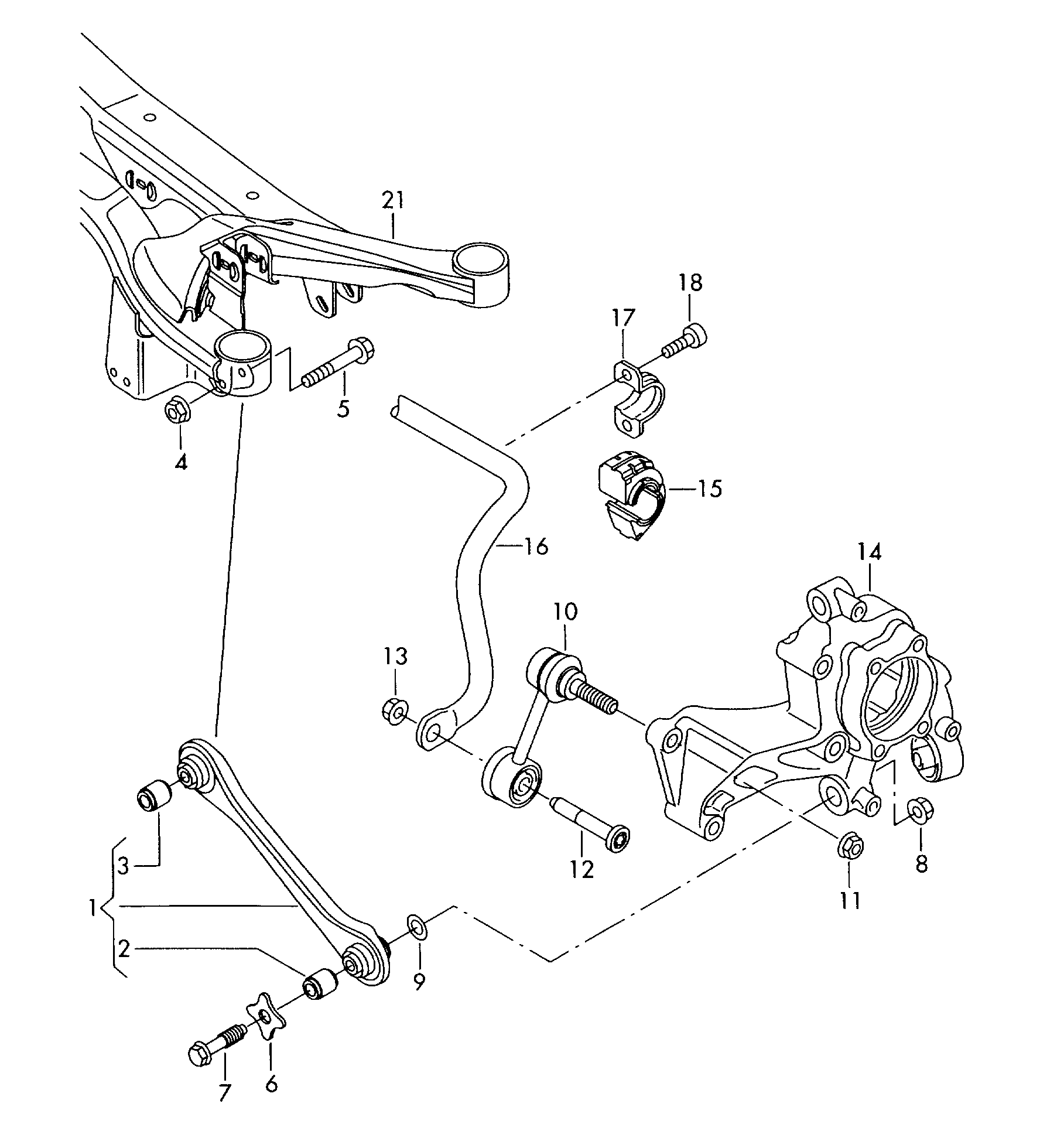 VAG 1K0 511 327 AS - Втулка стабилизатора autospares.lv