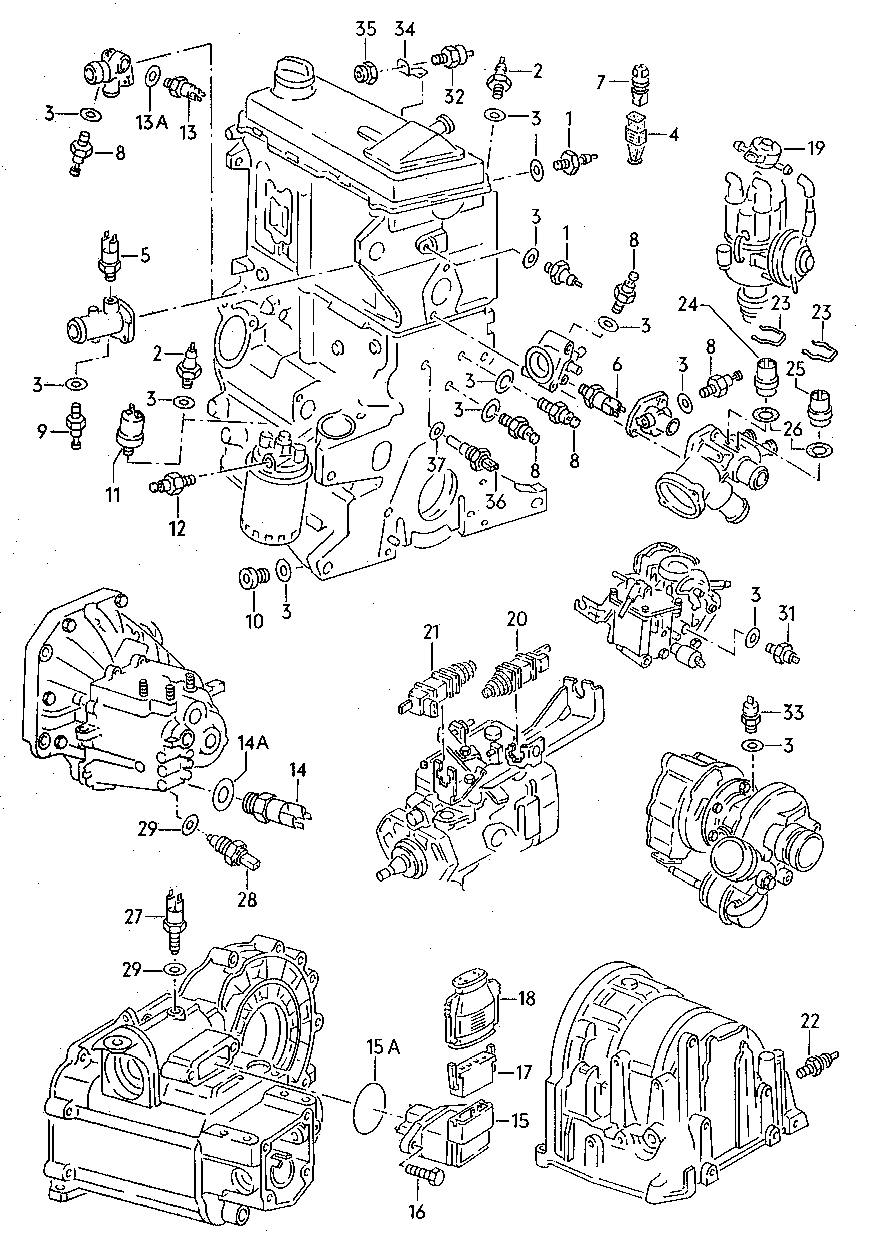 Seat 084 945 415 - Датчик, переключатель, фара заднего хода autospares.lv